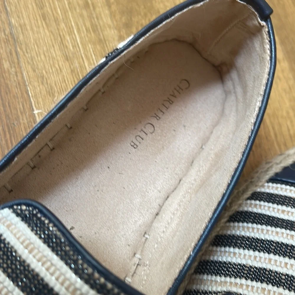 Charter Club Espadrilles | Navy and Tan | NWT